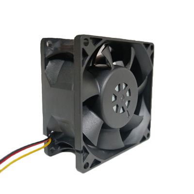 Ventilador de refrigeração impermeável preto, C.C. axial 24V 80x80mm do fã para esgotar